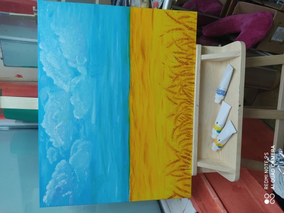 Картина маслом Патриотическая.