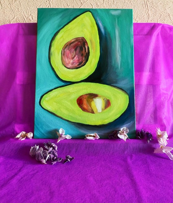 Картина маслом Авокадо 