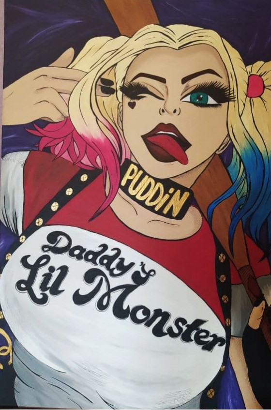 Картина акрилом Картина акрилом Харли Квинн