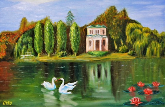 Картина маслом "Остров любви"