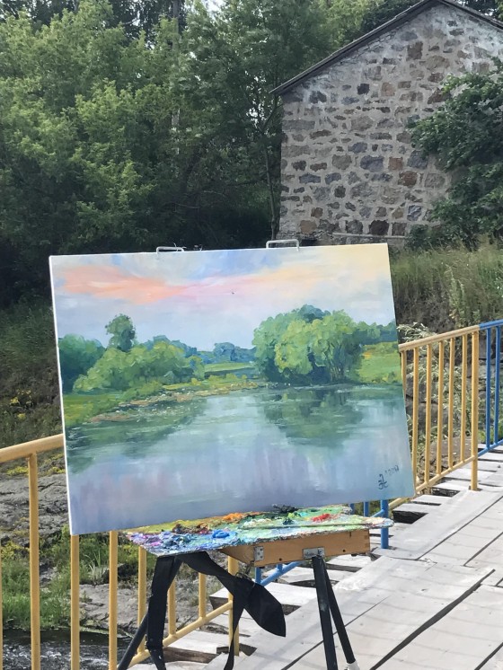 Картина маслом Первый Пленэр