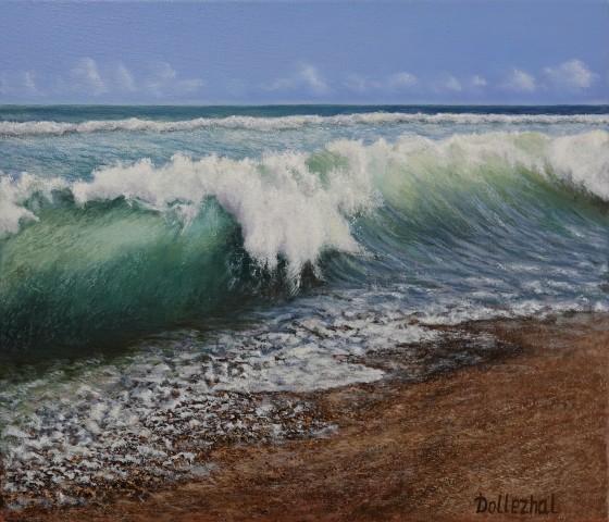 Картина маслом "Волна"