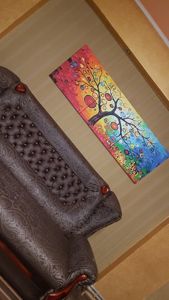 Картина акрилом Денежное дерево