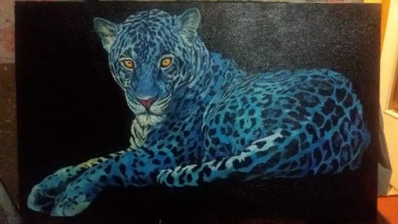Картина маслом Леопард