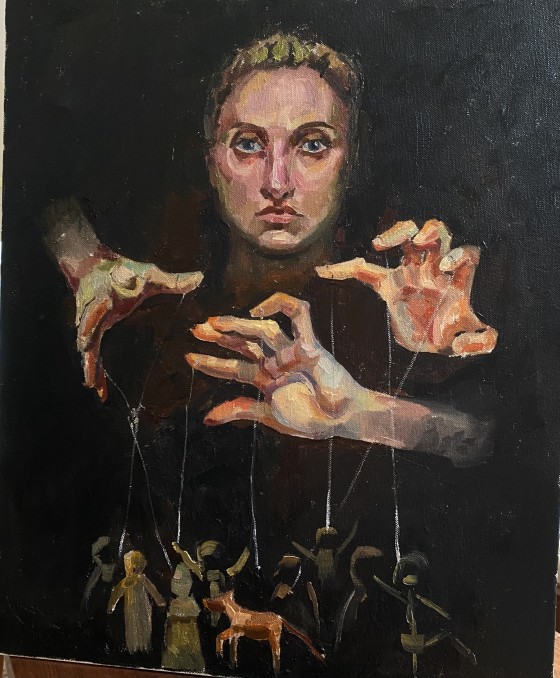 Картина маслом Кукловод