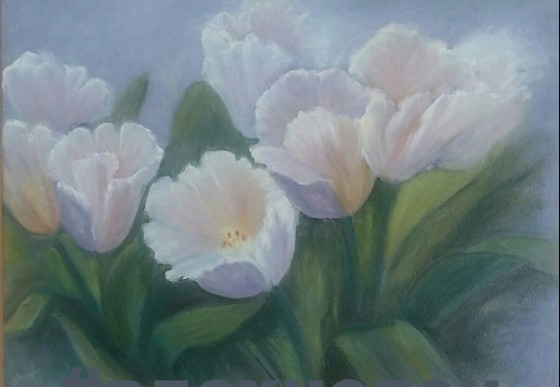 Картина маслом Тюльпани 