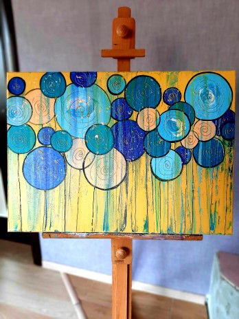 Картина маслом Детство