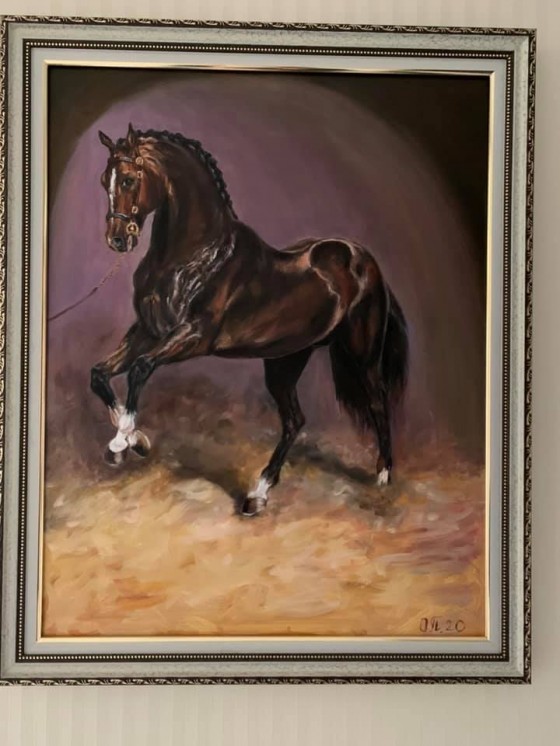 Картина маслом жеребец