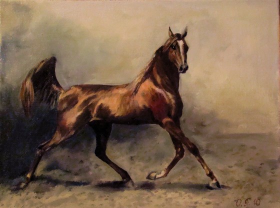 Картина маслом Галоп