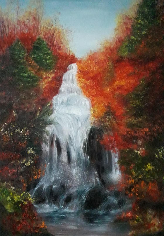 Картина маслом Осенние брызги