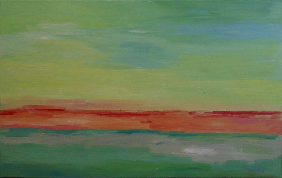 Картина маслом Картина "Красная дорога".