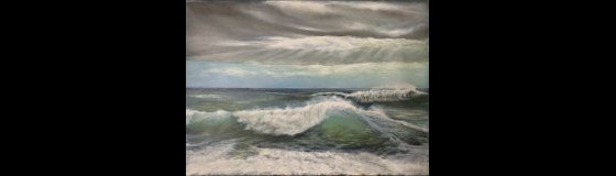 Картина маслом Море после грозы