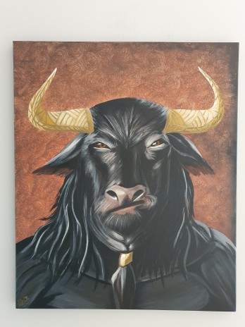 Картина акрилом Бик