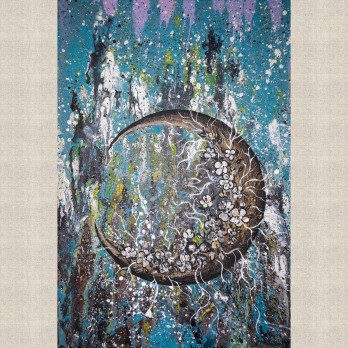 Картина акрилом Цветущая луна