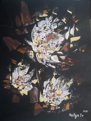 Картина акрилом Hope in the dark