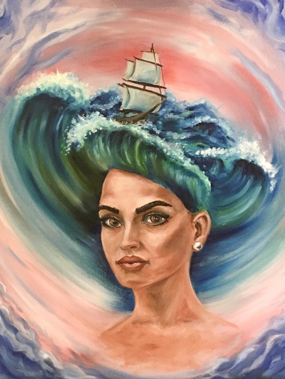 Картина маслом Ольга