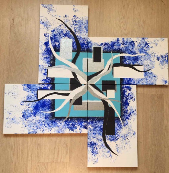 Картина акрилом Модульная картина (4 части) Selen