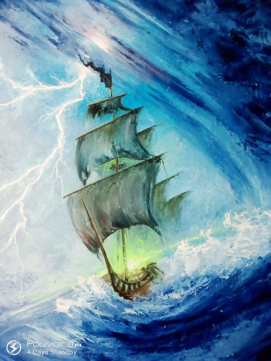 Картина маслом Шторм