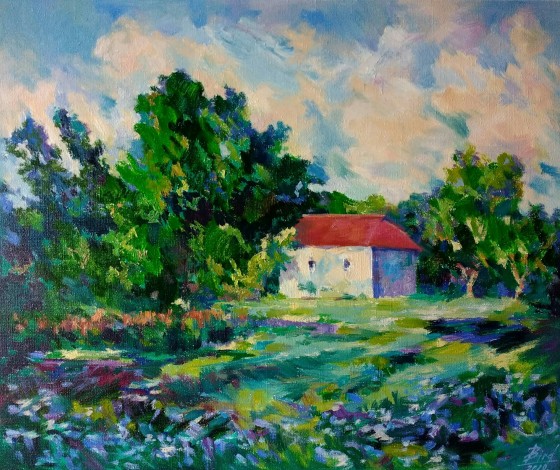 Картина маслом Провинция