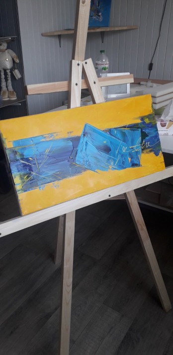 Картина акрилом "Родина"