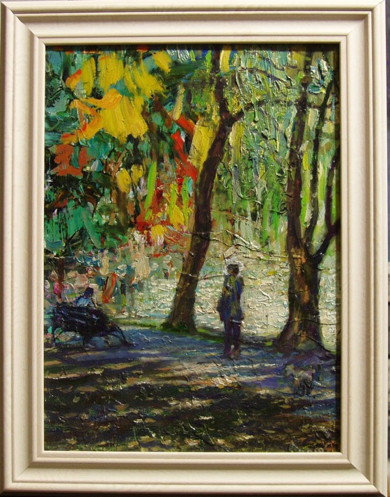 Картина маслом Осенняя прогулка