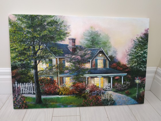Картина маслом Дом, где сердце