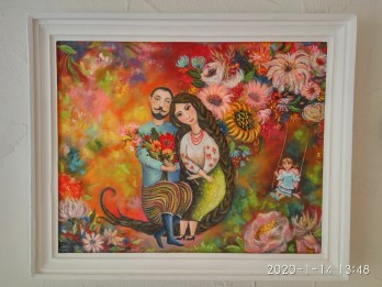 Картина маслом Счастье