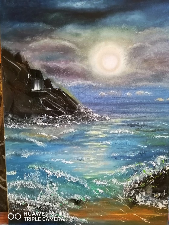 Картина маслом Море 