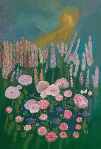 Картина акрилом Цветы как бабочки, а бабочки как мы