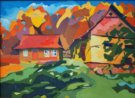 Картина маслом Тепла осінь