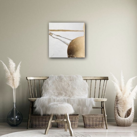 Картина акрилом Кульбаба