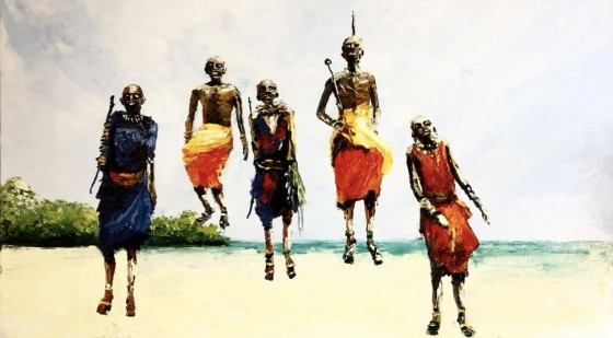 Картина маслом Masai