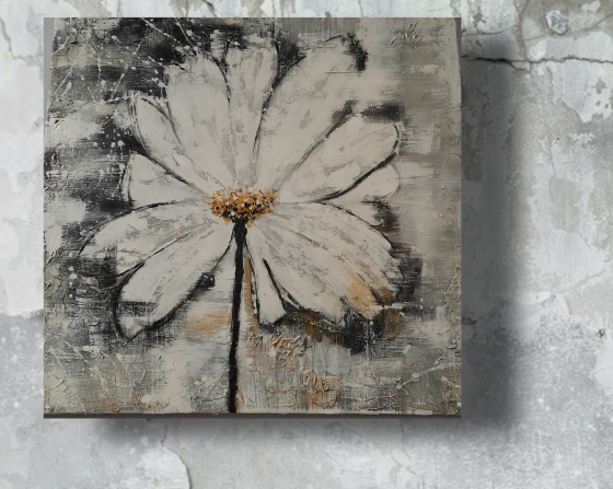Картина акрилом Цветок
