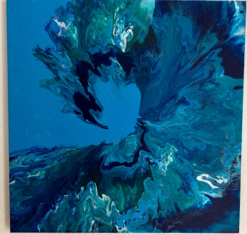 Картина акрилом «Волна»