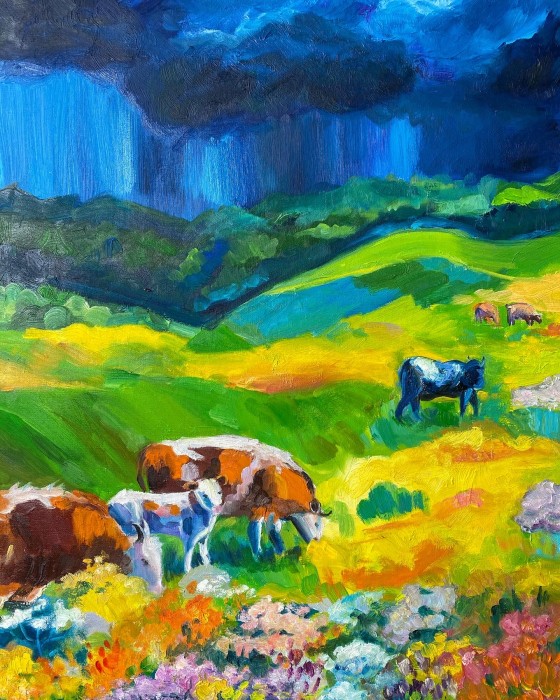 Картина маслом Crows