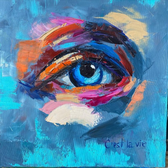 Картина маслом Chest la vie 