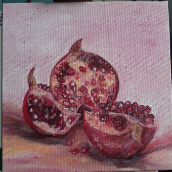 Картина маслом Гранат