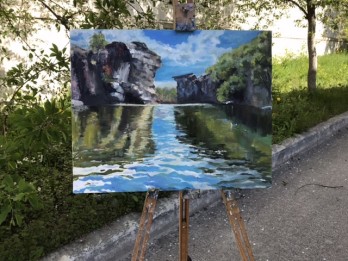 Картина маслом Буки Рідний край