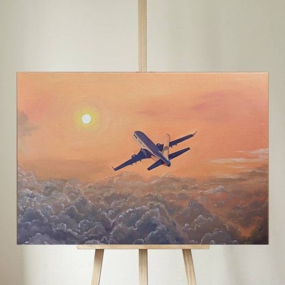 Картина маслом Закат 