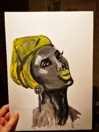 Картина акрилом АфроАрт