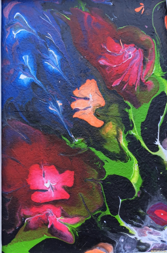 Картина акрилом Южная ночь