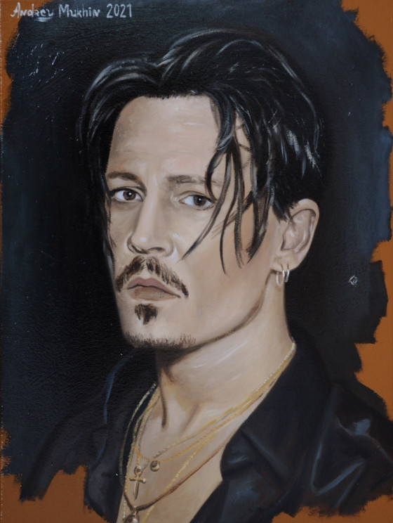 Картина маслом Джонні Депп